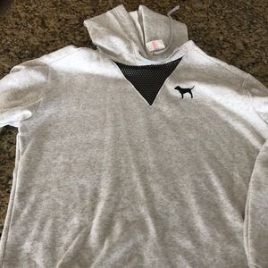 Victoria Secret Pink Hoodie, light grey, new